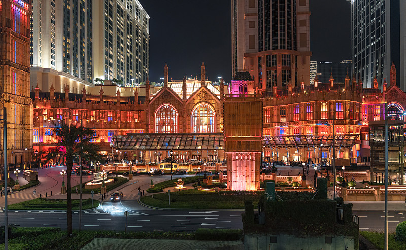 澳门伦敦人夜景